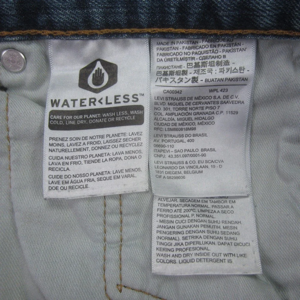 Levis 559‎ Jeans Mens 42x32 Blue Relaxed Straight Medium Wash Denim